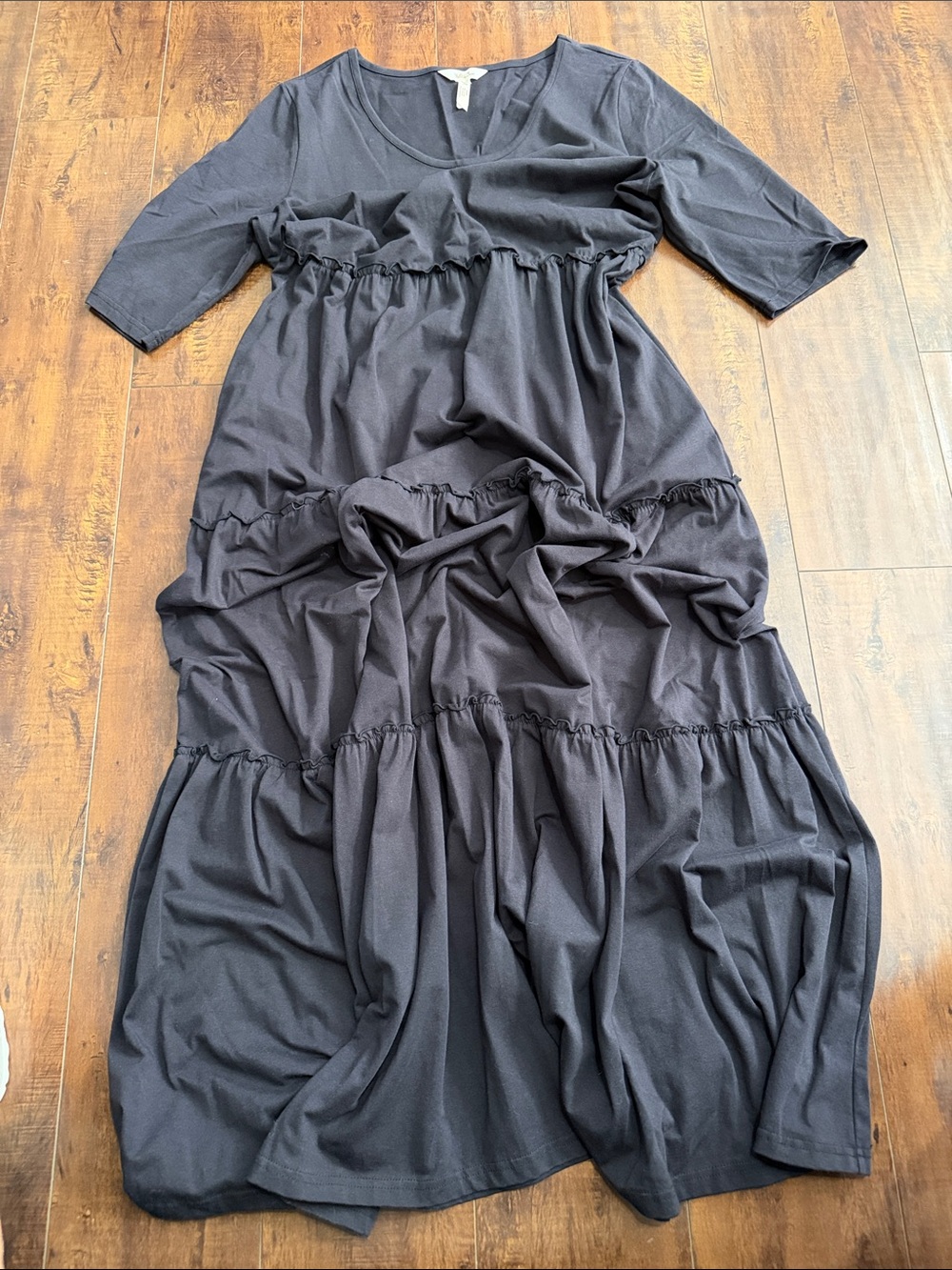 Matilda Jane Black Tiered Maxi Dress